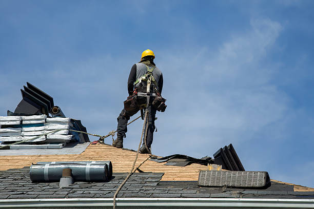 Professional Metal Roofing technician working in Yellow Pine, ID